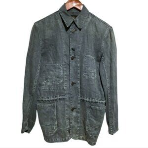 Ralph Lauren RRL Engineer Coat in Faded Herringbone Size Small